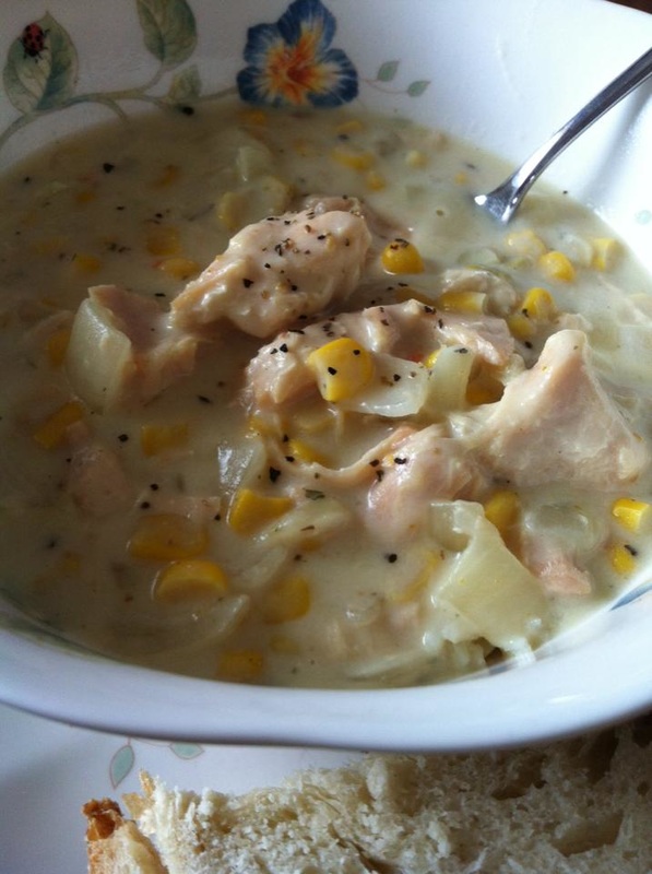 Chicken Corn Chowder with Rice - CANNING AND COOKING AT HOME